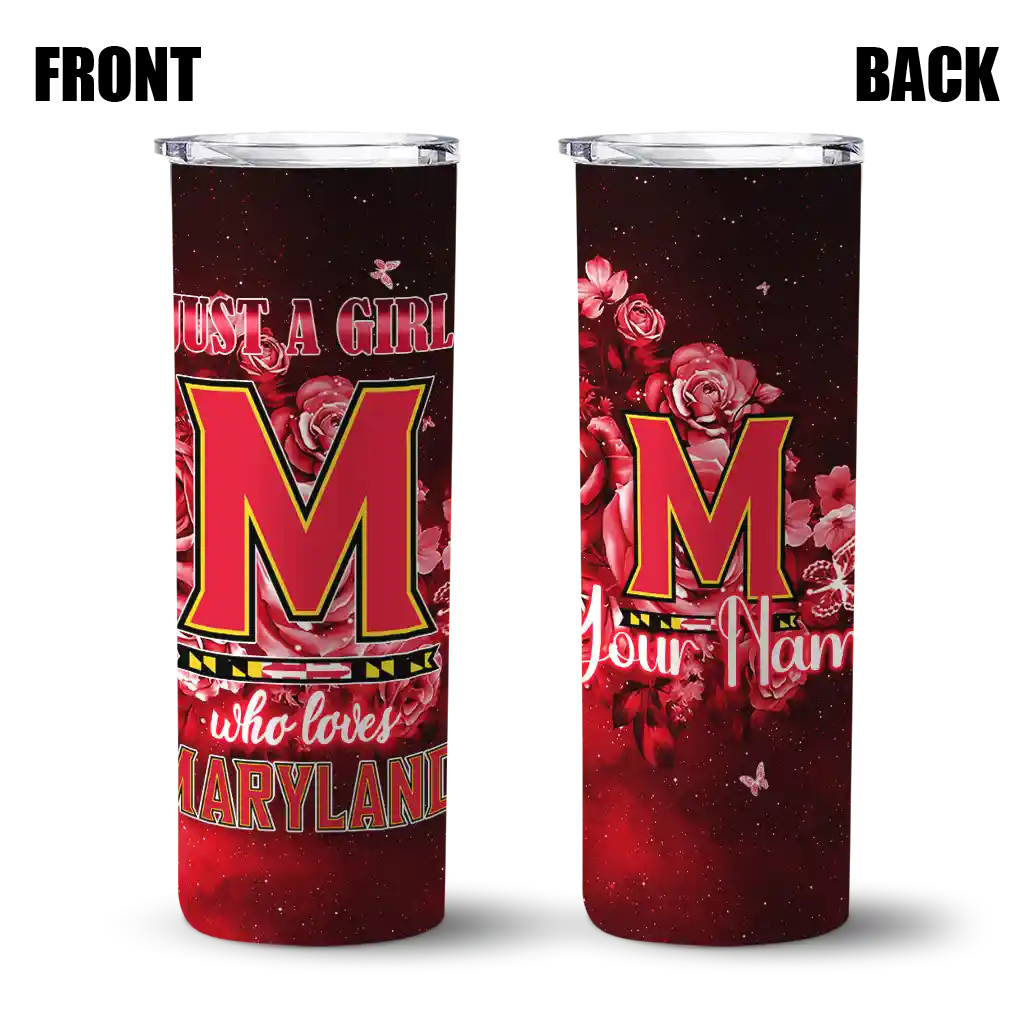 custom-maryland-terrapins-rose-romance-red-black-skinny-tumbler-fashion-forward-1.webp