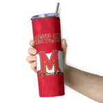 custom-maryland-terrapins-torn-band-red-white-skinny-tumbler-best-selling.webp