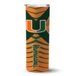 custom-miami-hurricanes-camo-texture-orange-skinny-tumbler-best-selling.webp