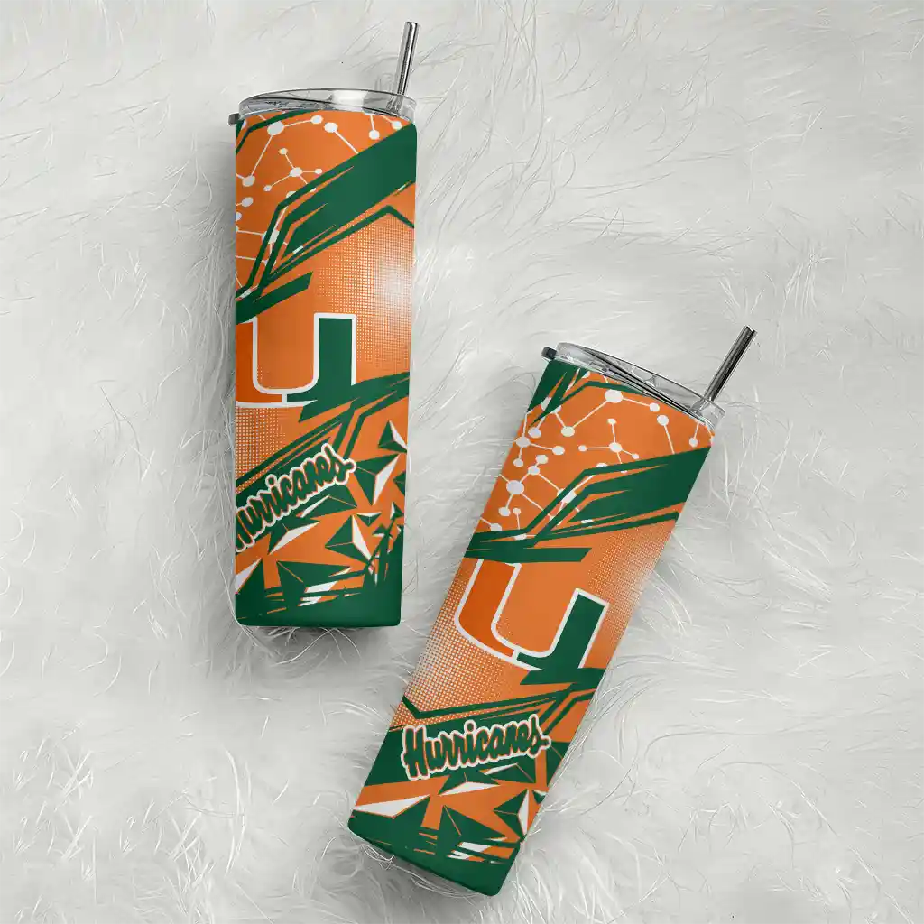 custom-miami-hurricanes-helmet-clash-orange-skinny-tumbler-top-rated.webp