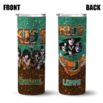 custom-miami-hurricanes-kiss-band-green-skinny-tumbler-best-selling-1.webp