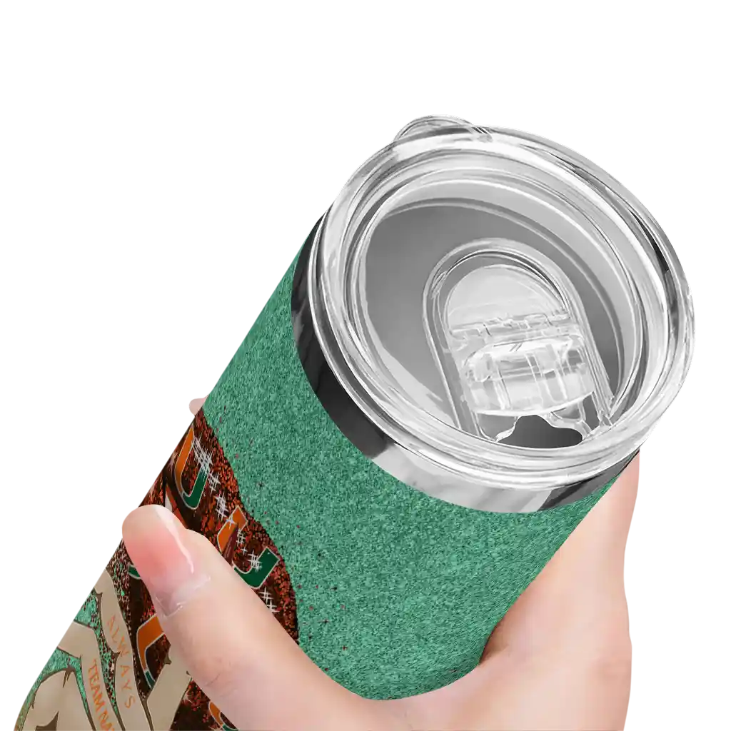 custom-miami-hurricanes-sparkle-lips-orange-skinny-tumbler-high-quality.webp