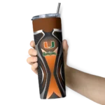 custom-miami-hurricanes-superman-emblem-orange-black-skinny-tumbler-best-selling.webp