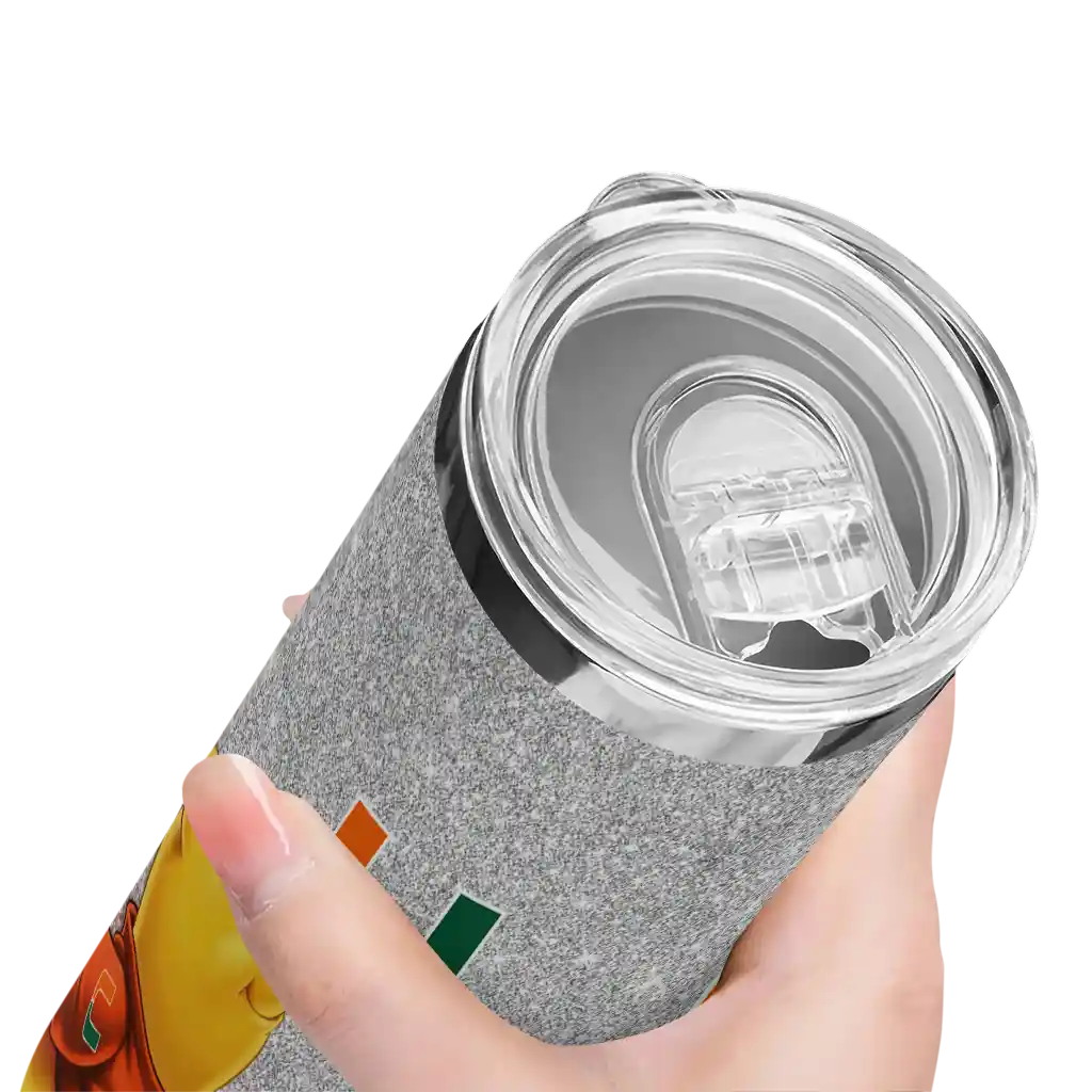 custom-miami-hurricanes-winnie-the-pooh-orange-gray-skinny-tumbler-high-quality.webp