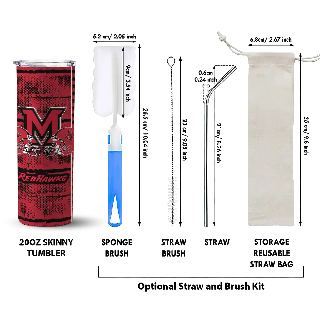 custom-miami-redhawks-chevron-patch-red-skinny-tumbler-new-arrival.webp