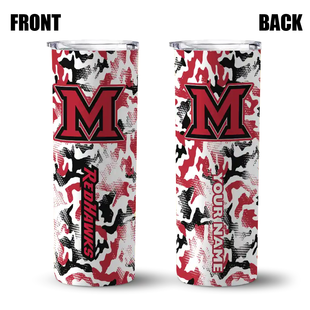 custom-miami-redhawks-claw-marks-red-white-skinny-tumbler-fashion-forward.webp