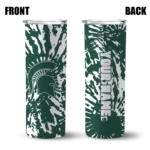 custom-michigan-state-spartans-metallic-grid-green-skinny-tumbler-best-selling.webp