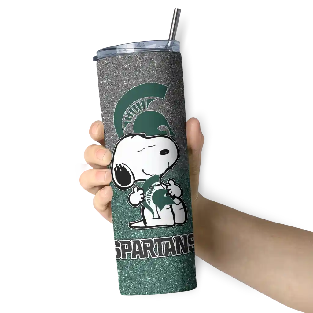 custom-michigan-state-spartans-snoopy-attitude-green-skinny-tumbler-premium-grade.webp