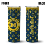 custom-michigan-wolverines-camo-streak-blue-skinny-tumbler-best-selling.webp