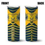 custom-michigan-wolverines-camo-texture-blue-skinny-tumbler-best-selling.webp
