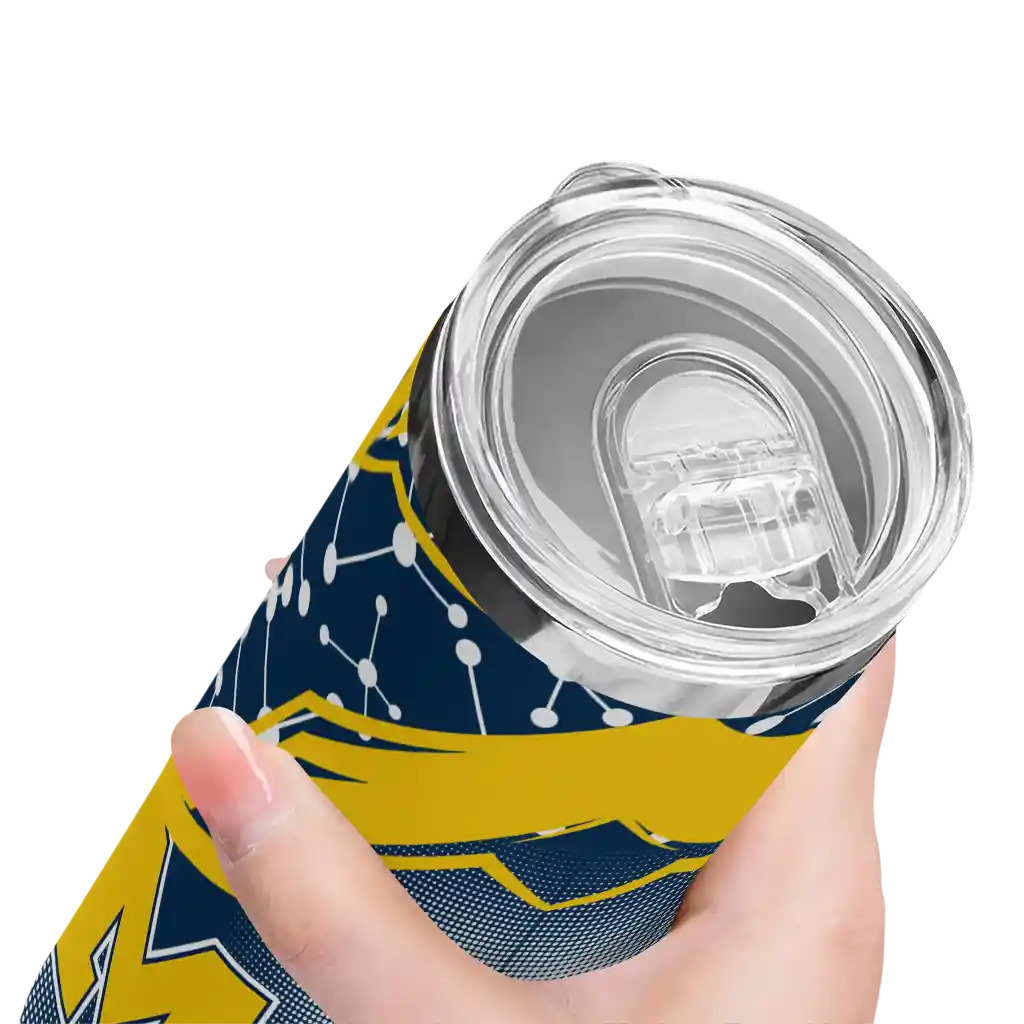 custom-michigan-wolverines-helmet-clash-blue-skinny-tumbler-high-quality.webp
