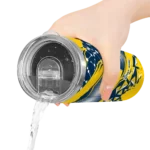 custom-michigan-wolverines-helmet-clash-blue-skinny-tumbler-best-selling.webp