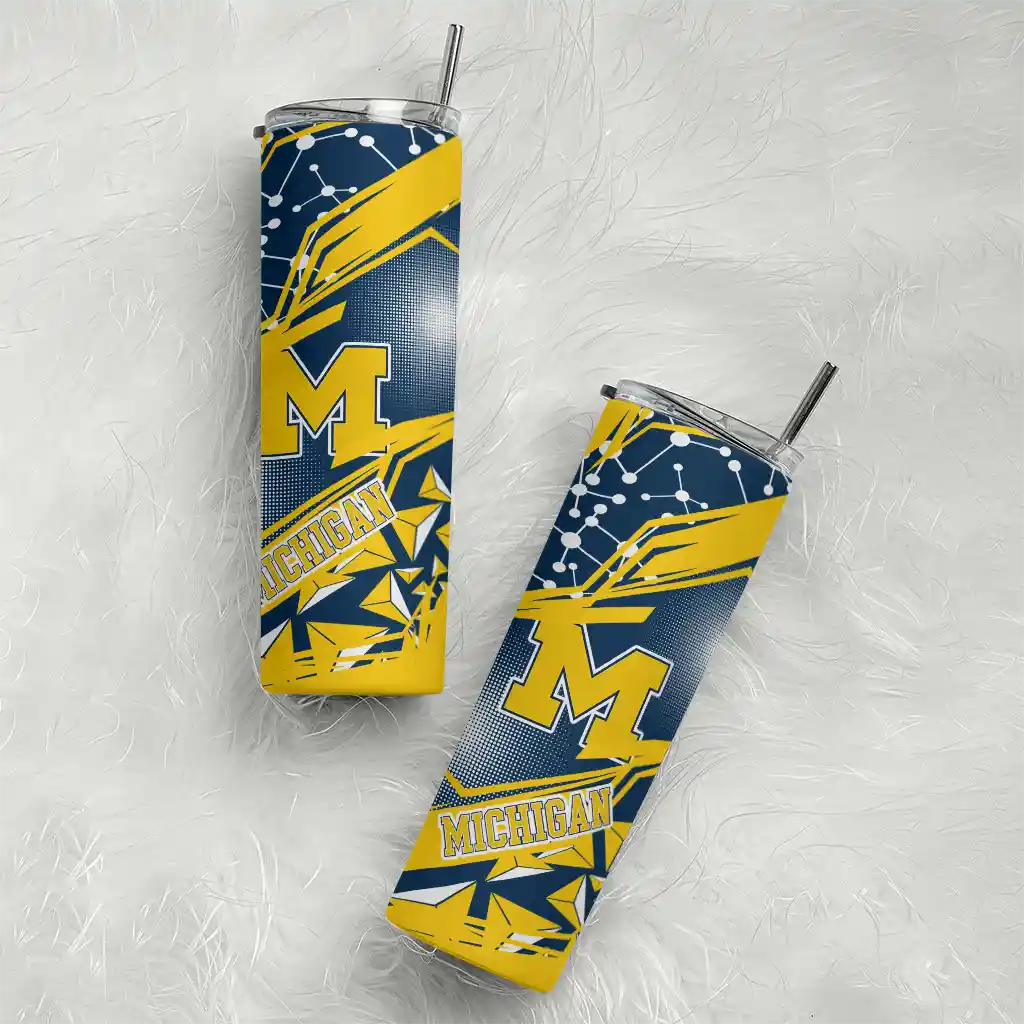 custom-michigan-wolverines-helmet-clash-blue-skinny-tumbler-top-rated.webp