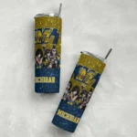 custom-michigan-wolverines-kiss-band-maize-skinny-tumbler-best-selling.webp
