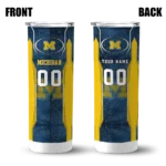 custom-michigan-wolverines-stacked-diamond-blue-skinny-tumbler-best-selling.webp