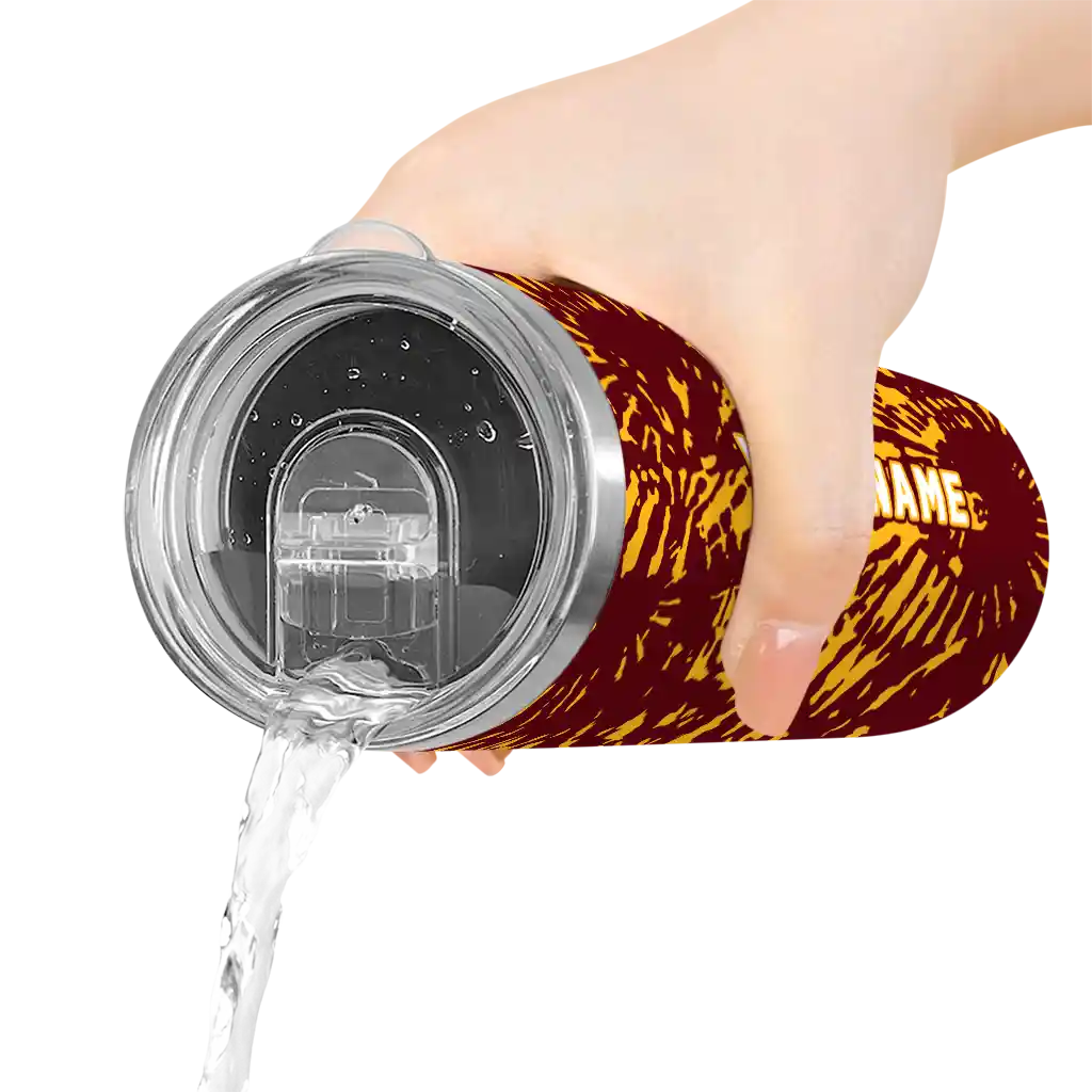 custom-minnesota-golden-gophers-metallic-grid-maroon-skinny-tumbler-latest-model.webp