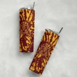 custom-minnesota-golden-gophers-metallic-grid-maroon-skinny-tumbler-best-selling.webp