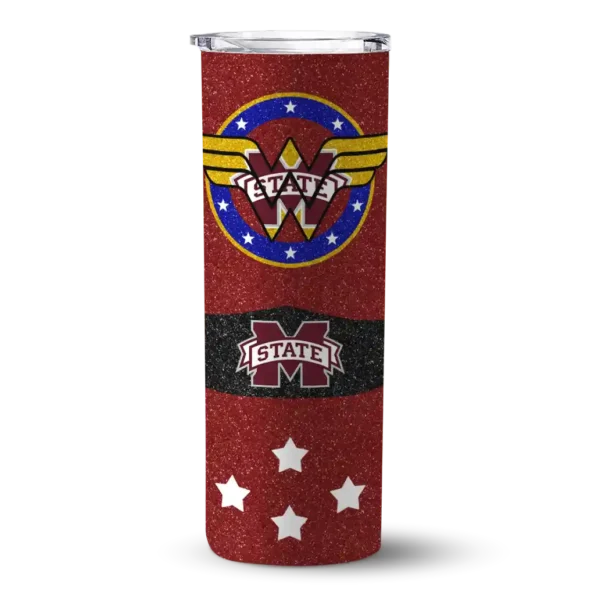 custom mississippi state bulldogs star cluster maroon skinny tumbler best selling