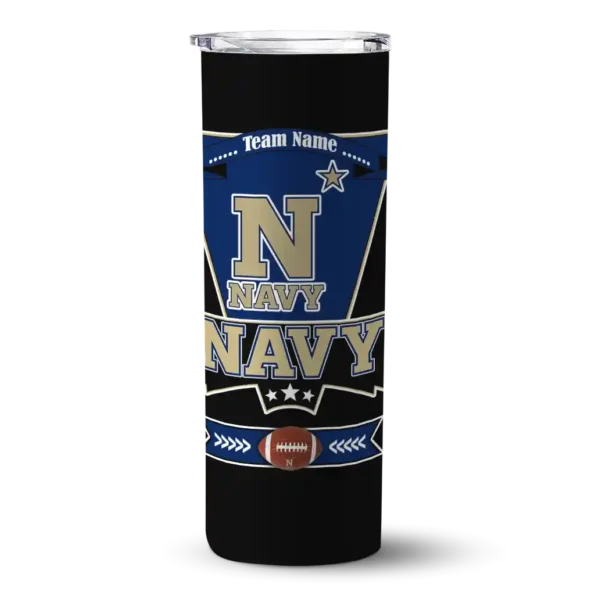 custom navy midshipmen helmet belt blue black skinny tumbler best selling