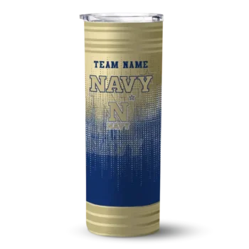 Navy Midshipmen Tumber - Custom Swirl Texture Skinny Blue