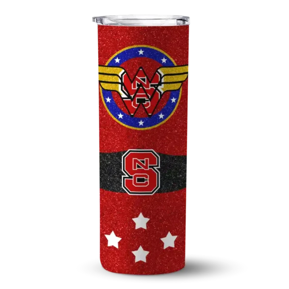 custom nc state wolfpack star cluster red skinny tumbler best selling