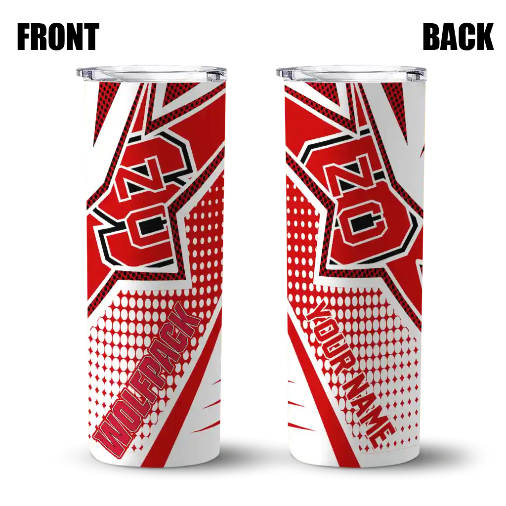 custom-nc-state-wolfpack-web-stripes-red-white-skinny-tumbler-fashion-forward.webp