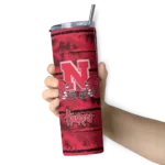 custom-nebraska-cornhuskers-chevron-patch-red-skinny-tumbler-best-selling.webp