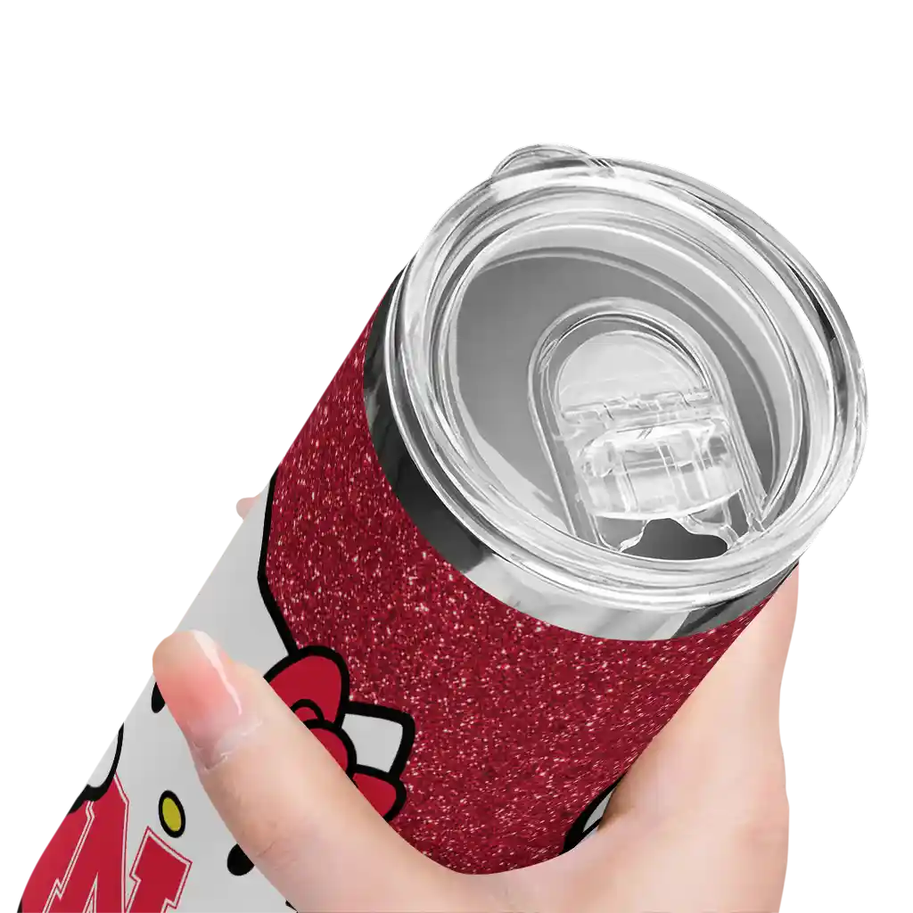 custom-nebraska-cornhuskers-hello-kitty-red-black-skinny-tumbler-high-quality.webp