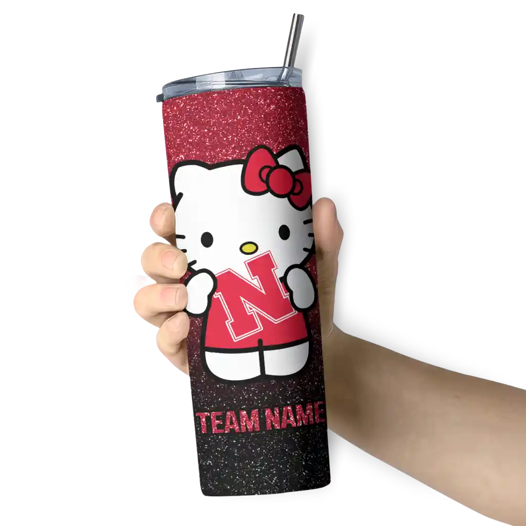 custom-nebraska-cornhuskers-hello-kitty-red-black-skinny-tumbler-premium-grade.webp