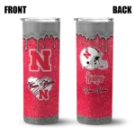 custom-nebraska-cornhuskers-pixel-fade-red-skinny-tumbler-best-selling-1-1.webp