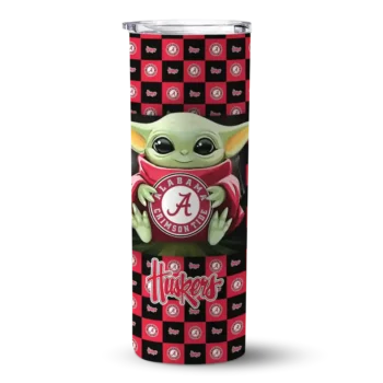 Nebraska Cornhuskers Tumber - Custom Yoda Cozy Skinny Red Black