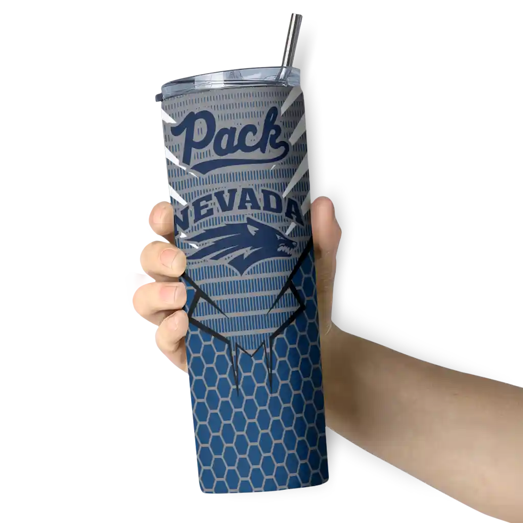 custom-nevada-wolf-pack-chevron-stripes-blue-skinny-tumbler-premium-grade.webp