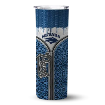 Nevada Wolf Pack Tumber - Custom Sparkle Drip Skinny Blue
