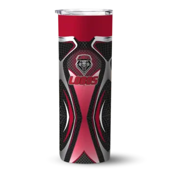 New Mexico Lobos Tumber - Custom Superman Emblem Skinny Red Black