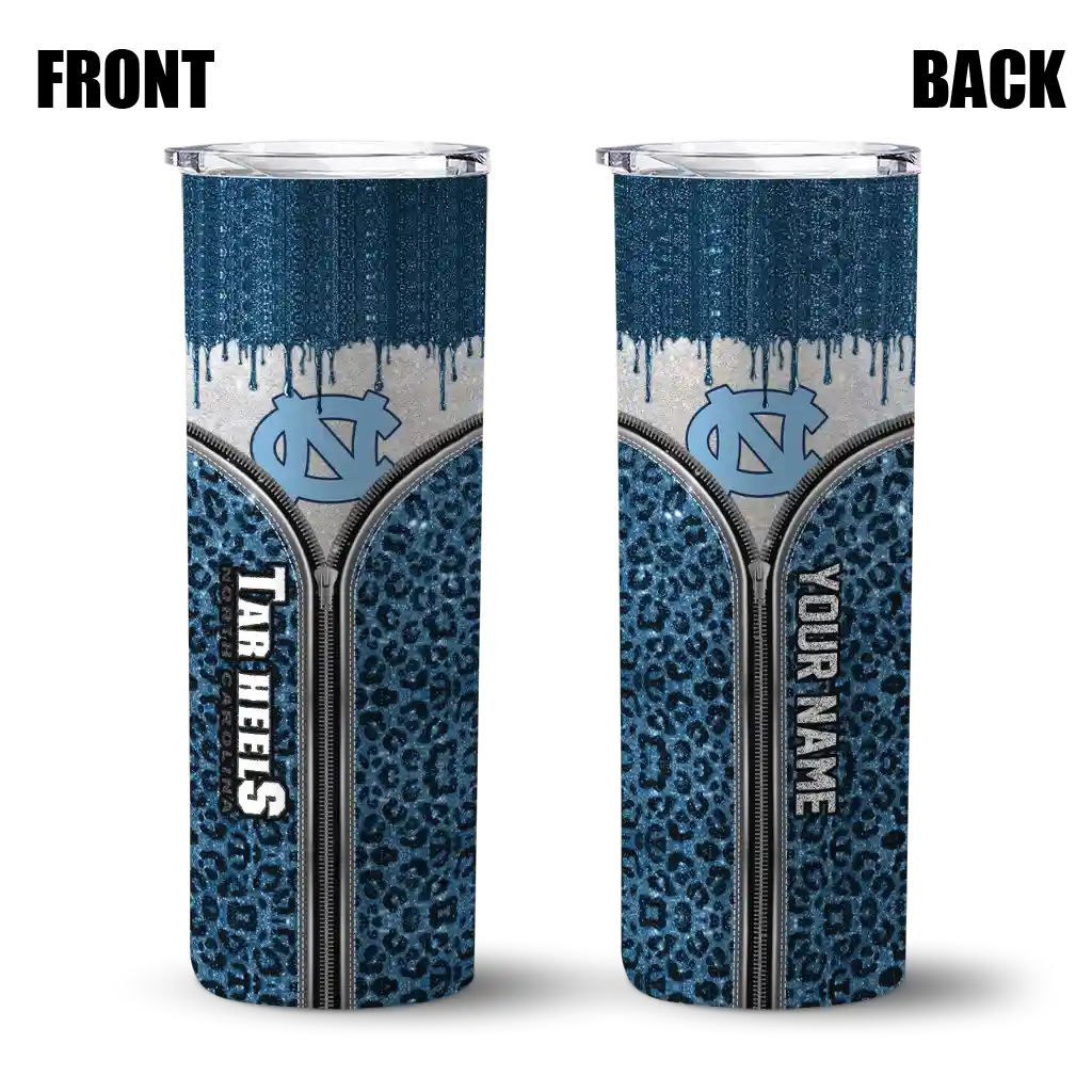 custom-north-carolina-tar-heels-sparkle-drip-light-blue-skinny-tumbler-fashion-forward.webp