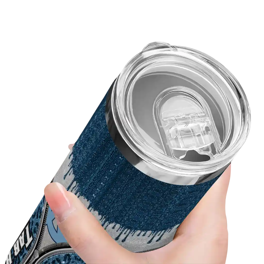 custom-north-carolina-tar-heels-sparkle-drip-light-blue-skinny-tumbler-high-quality.webp
