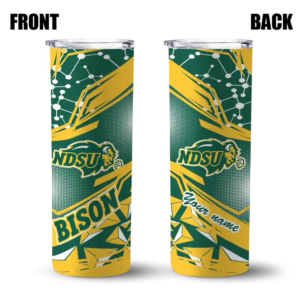 custom-north-dakota-state-bison-helmet-clash-green-skinny-tumbler-fashion-forward.webp