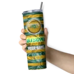 custom-north-dakota-state-bison-patterned-waves-green-skinny-tumbler-best-selling-1.webp