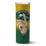 custom-north-dakota-state-bison-sparkle-lips-green-skinny-tumbler-best-selling.webp