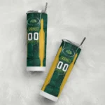 custom-north-dakota-state-bison-stacked-diamond-green-skinny-tumbler-best-selling.webp