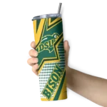 custom-north-dakota-state-bison-web-stripes-green-white-skinny-tumbler-best-selling.webp