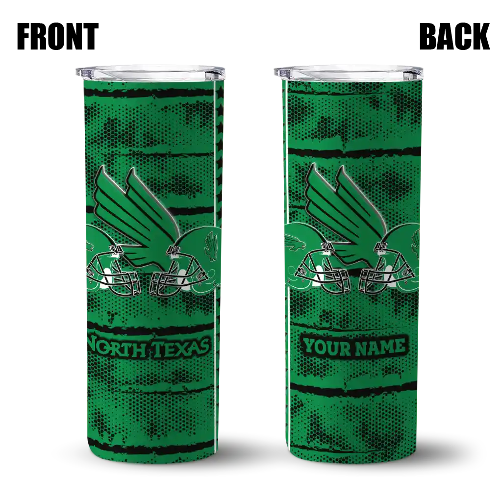 custom-north-texas-mean-green-chevron-patch-green-skinny-tumbler-fashion-forward.webp
