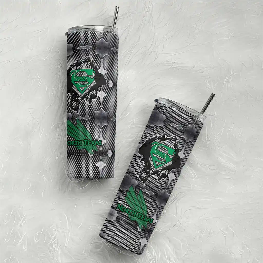 custom-north-texas-mean-green-chevron-v-green-gray-skinny-tumbler-top-rated.webp