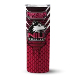 custom-northern-illinois-huskies-chevron-stripes-red-skinny-tumbler-best-selling.webp