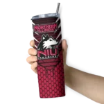 custom-northern-illinois-huskies-chevron-stripes-red-skinny-tumbler-best-selling.webp