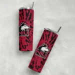 custom-northern-illinois-huskies-metallic-grid-red-skinny-tumbler-best-selling.webp
