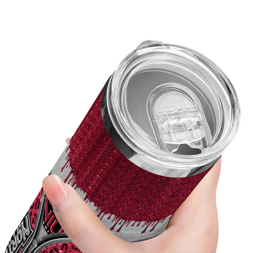 custom-northern-illinois-huskies-sparkle-drip-red-skinny-tumbler-high-quality-1.webp