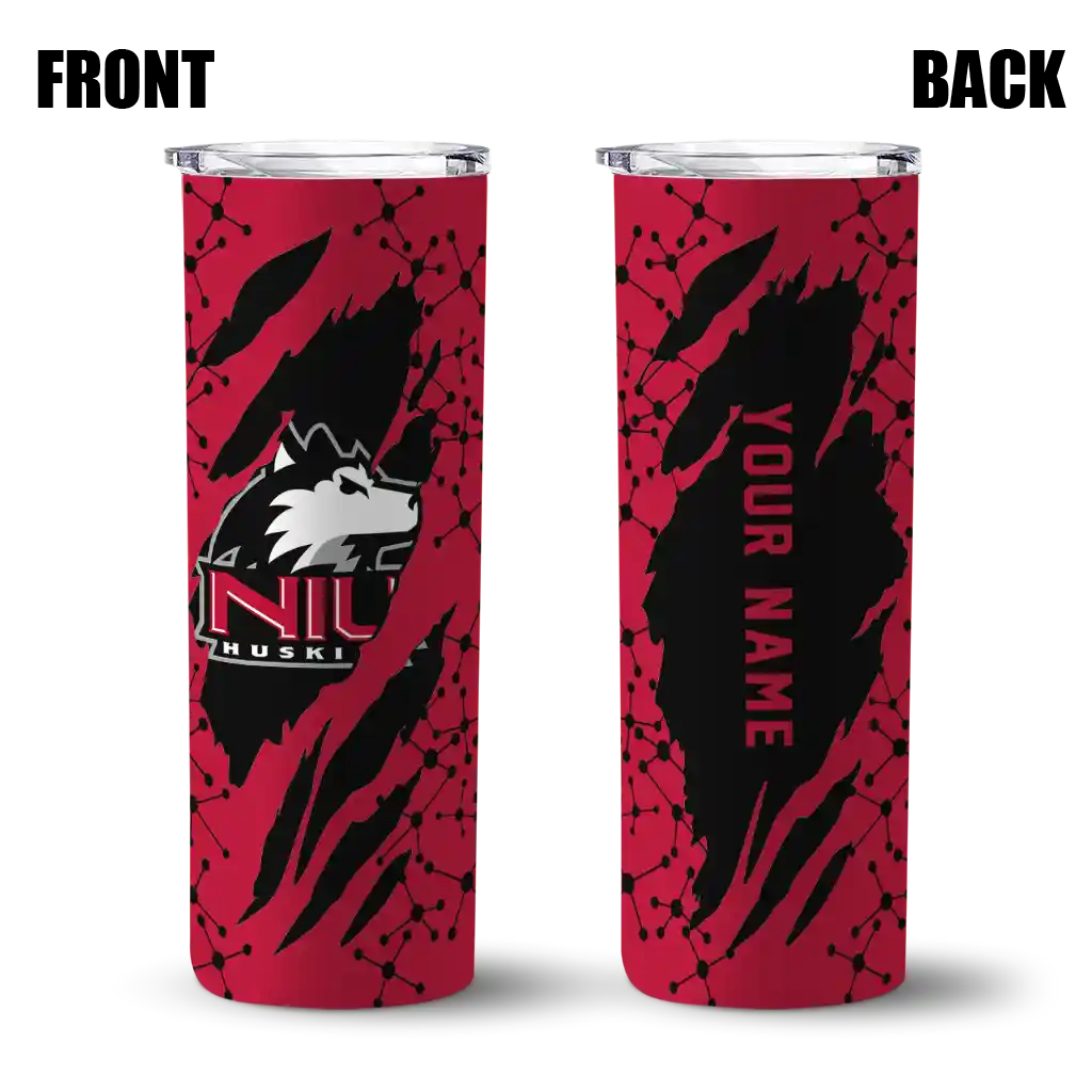 custom-northern-illinois-huskies-star-pop-red-black-skinny-tumbler-fashion-forward.webp