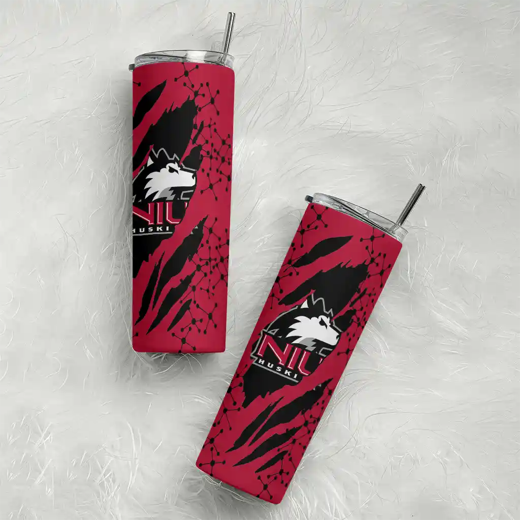 custom-northern-illinois-huskies-star-pop-red-black-skinny-tumbler-top-rated.webp