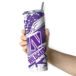 custom-northwestern-wildcats-helmet-clash-purple-skinny-tumbler-best-selling.webp